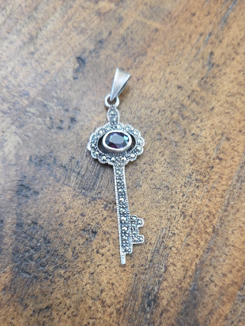 Sterling Silver Key Pendant